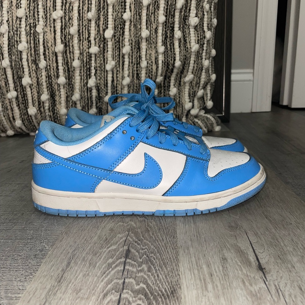 UNC Nike dunks.